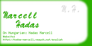 marcell hadas business card